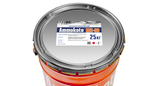 Огнезащитная краска Ammokote MS-90 на органическом растворителе
